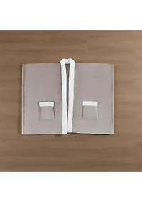 Plush Fur Trim Blanket Wrap