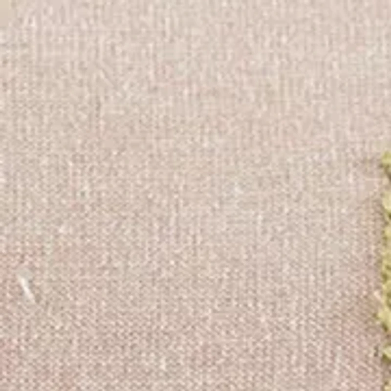 Oblong Embroidered Floral Pillow