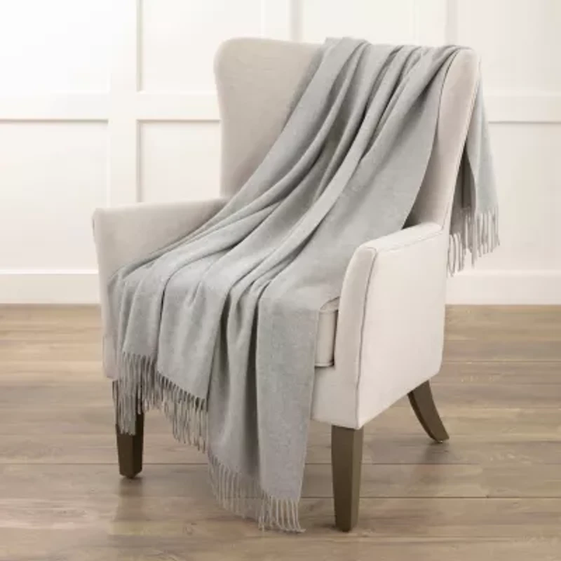 Cashmere Gray Throw