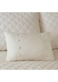 Breanna 4-Piece Tailored Bedspread Set - Ivory