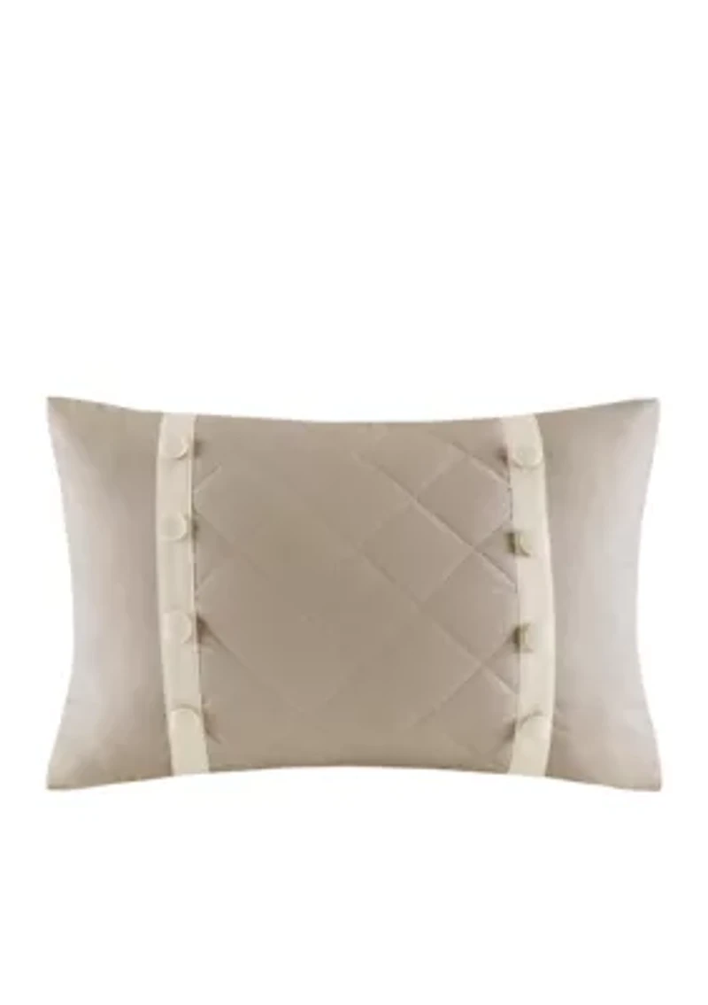 Breanna 4-Piece Tailored Bedspread Set Khaki