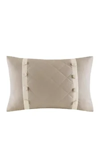 Breanna 4-Piece Tailored Bedspread Set Khaki