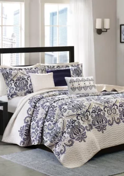 Cali 6-Piece Quilted Coverlet Set