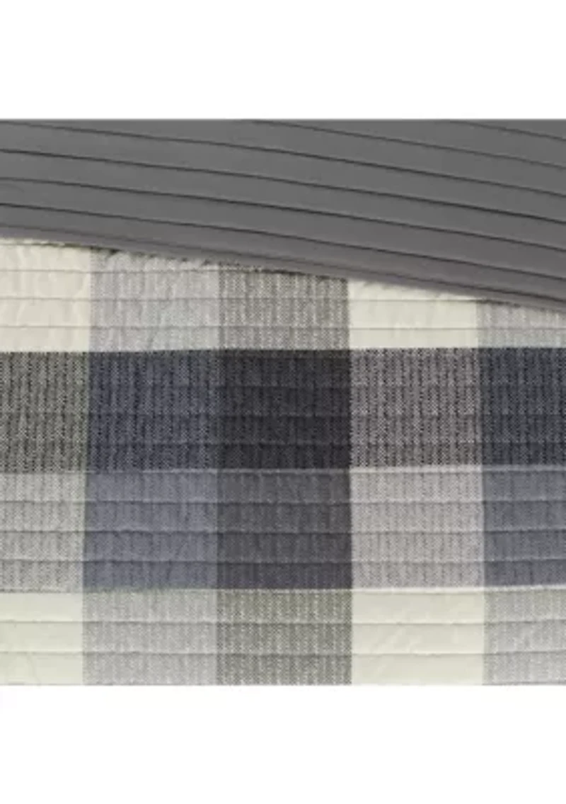 Ridge 6-Piece Herringbone Red Coverlet Set