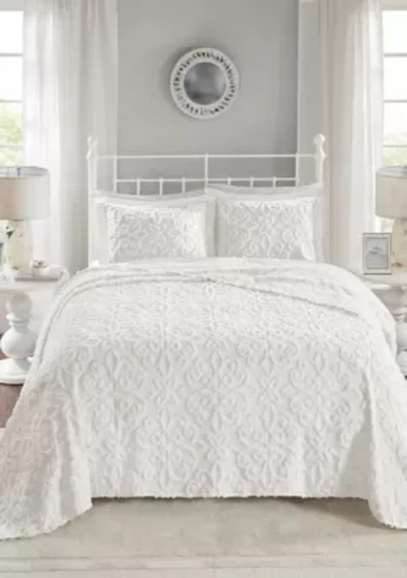 Sabrina 3 piece Tufted Cotton  Bedspread Set