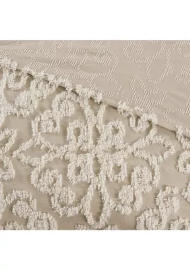 Sabrina 3 piece Tufted Cotton Bedspread Set