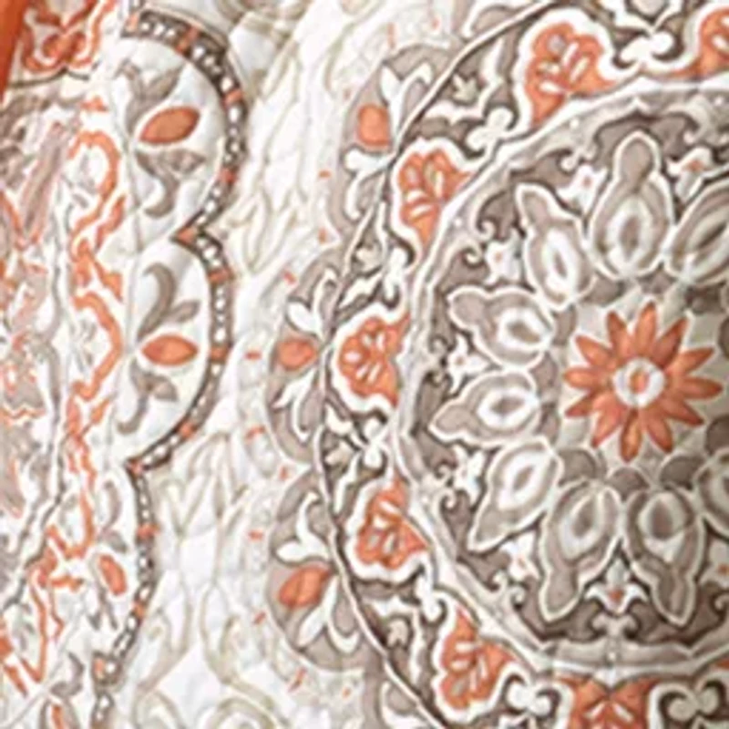 Tangiers 6-Piece Orange Coverlet Set