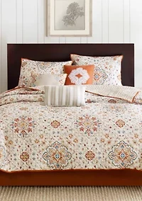 Tissa 6 Piece Ivory Coverlet Set