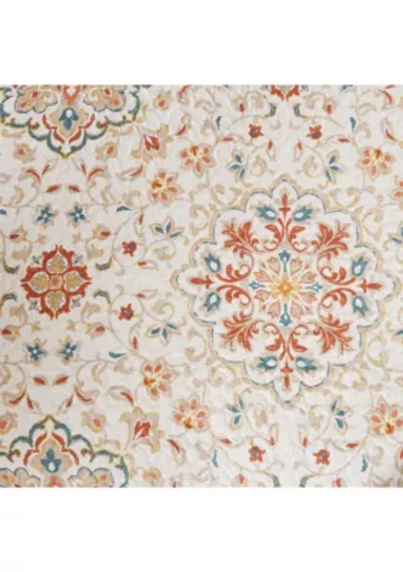 Tissa 6 Piece Ivory Coverlet Set