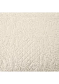 Tuscany 3 Piece Reversible Scalloped Edge Quilt Set