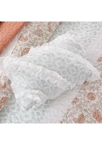 Dawn 6 Piece Cotton Percale Reversible Coverlet Set