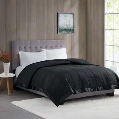 Windom Lightweight Down Alternative Blanket with Satin Trim