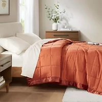 Windom Lightweight Down Alternative Blanket with Satin Trim