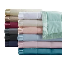 Windom Lightweight Down Alternative Blanket with Satin Trim
