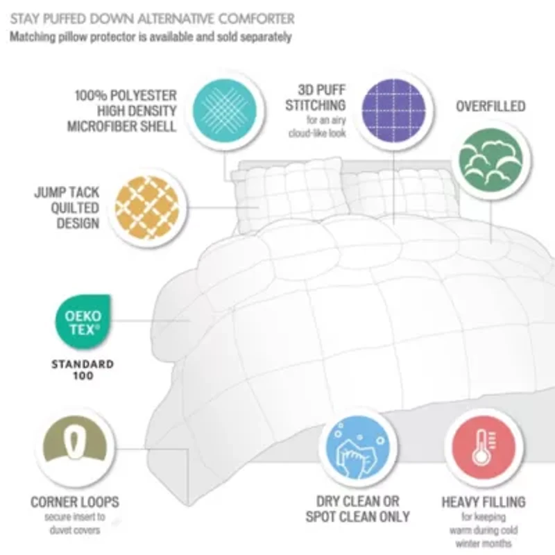 Stay Puffed Overfilled Down Alternative Comforter
