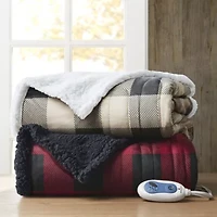 Linden Oversized Mink to Berber Heated Throw