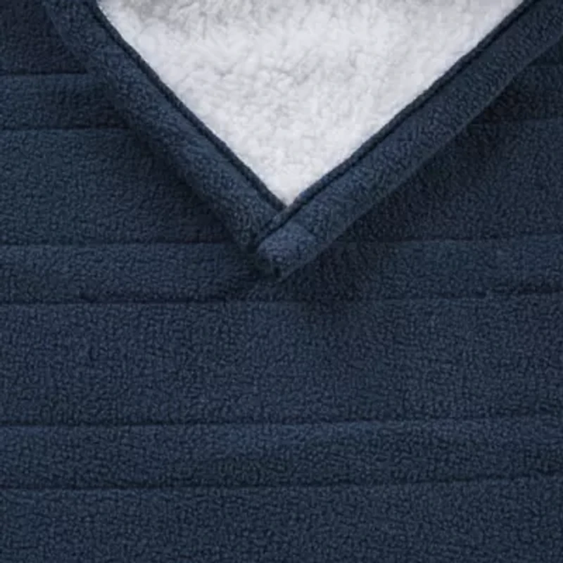 Fleece to Sherpa Heated Throw