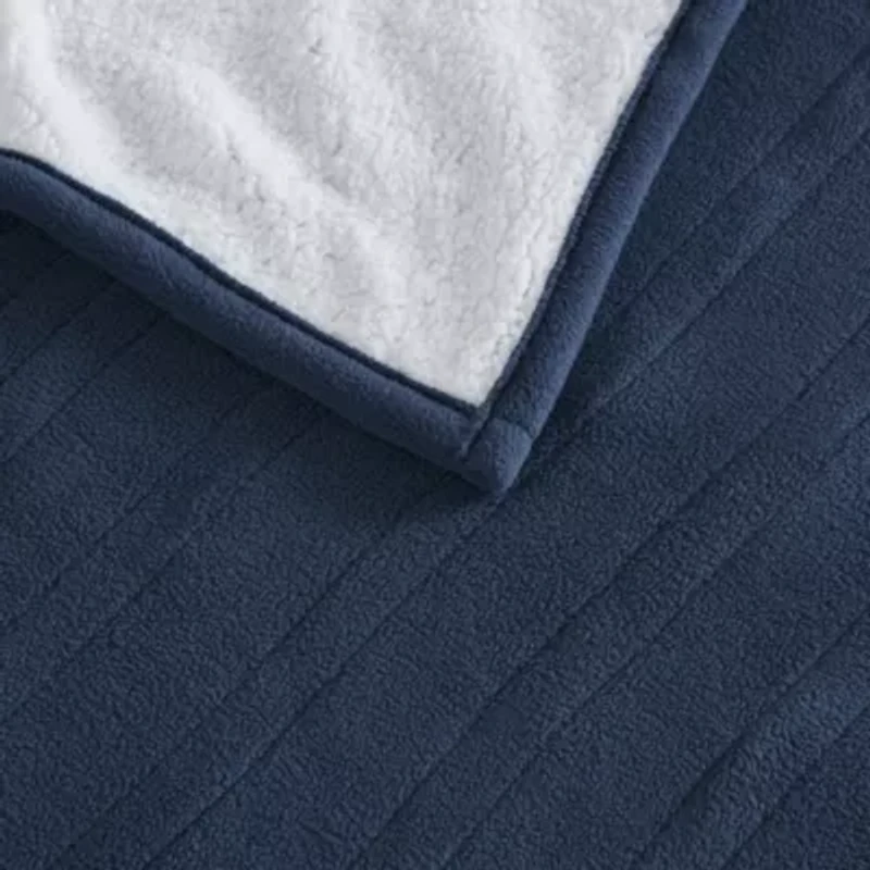 Fleece to Sherpa Heated Blanket