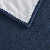 Fleece to Sherpa Heated Blanket