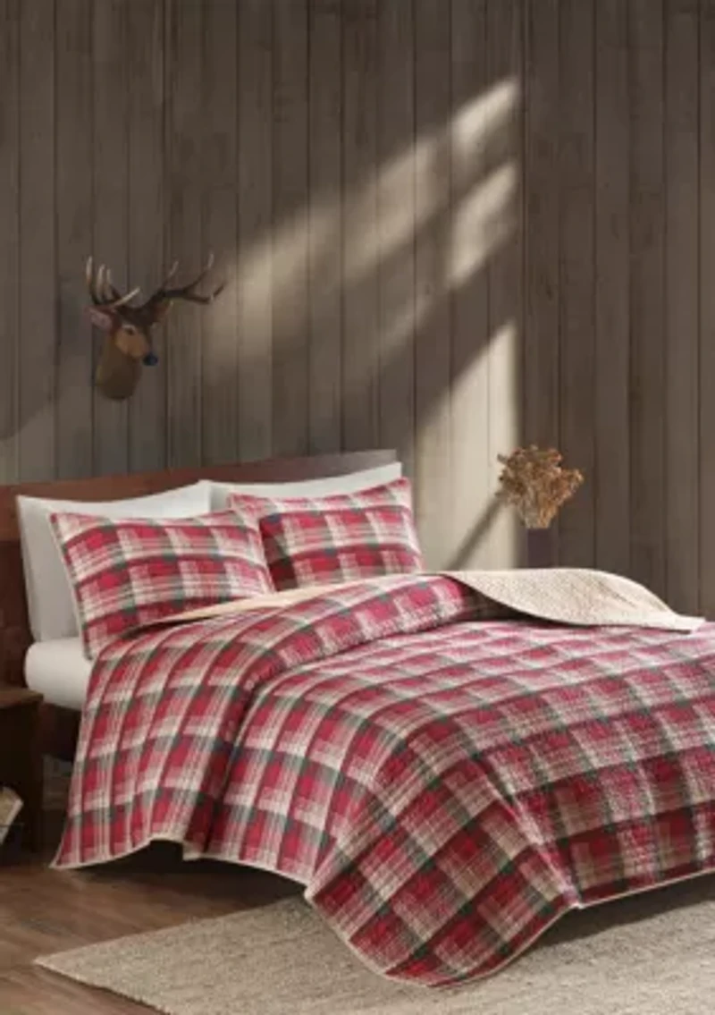 Tasha 3-Piece Red Quilt Mini Set
