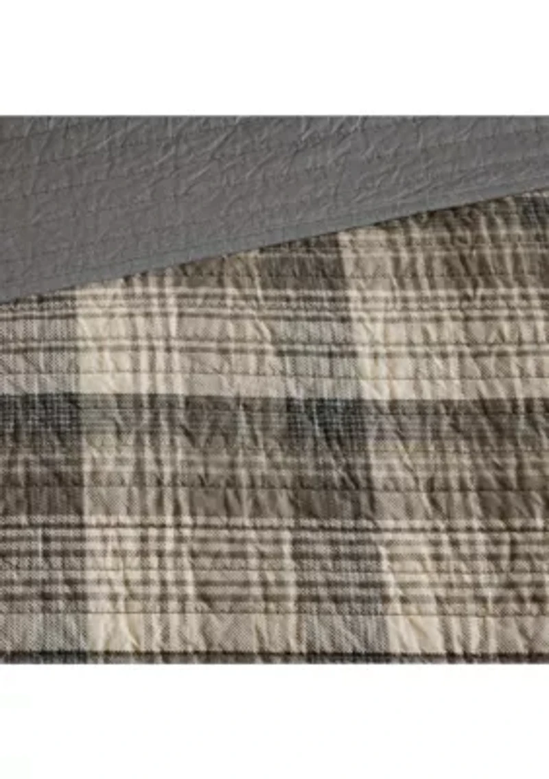 Tasha 3-Piece Taupe Quilt Mini Set