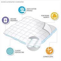 Winfield Percale Luxury Down Alternative Comforter