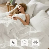 Mina Waffle Weave Textured Quilt Set