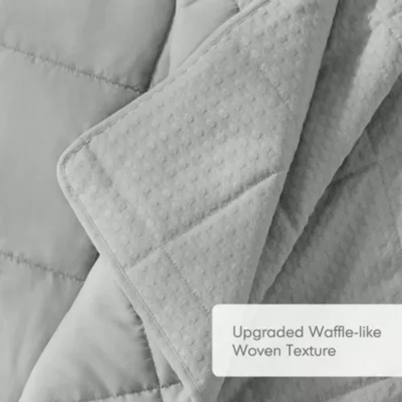 Mina Waffle Weave Textured Quilt Set