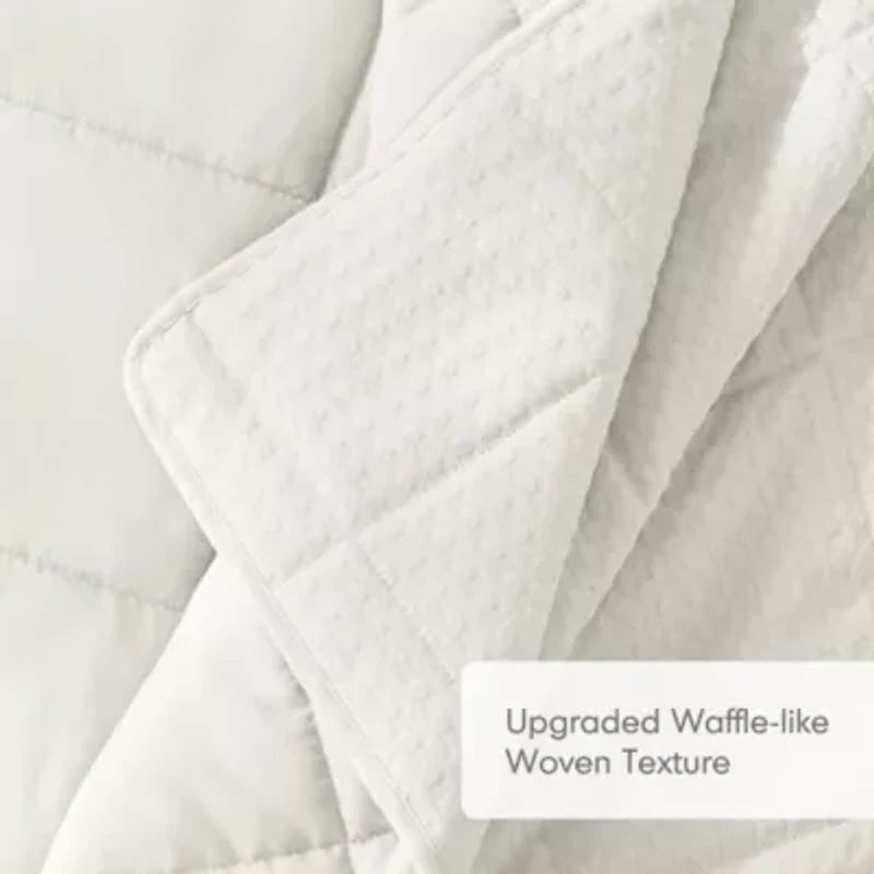 Mina Waffle Weave Textured Quilt Set