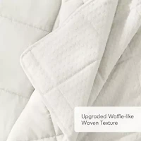 Mina Waffle Weave Textured Quilt Set