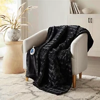 Zuri Oversized Faux Fur Heated Throw