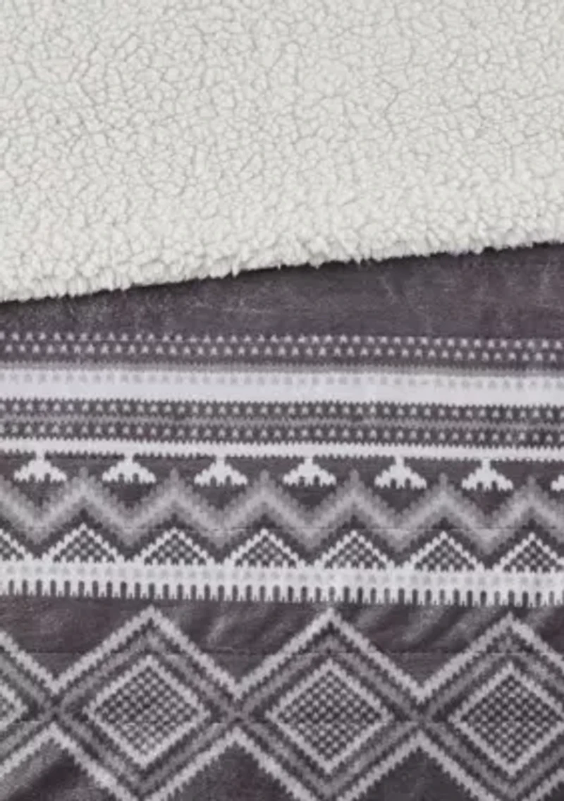 Anderson Oversized Mink to Berber Heated Throw