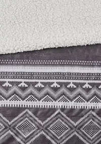 Anderson Oversized Mink to Berber Heated Throw