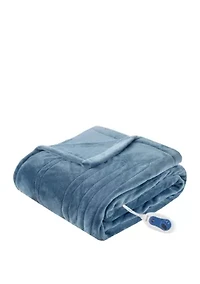 Heated Plush Throw Blanket