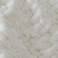 Ruched Fur Throw
