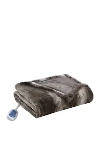 Zuri Oversized Faux Fur Heated Throw