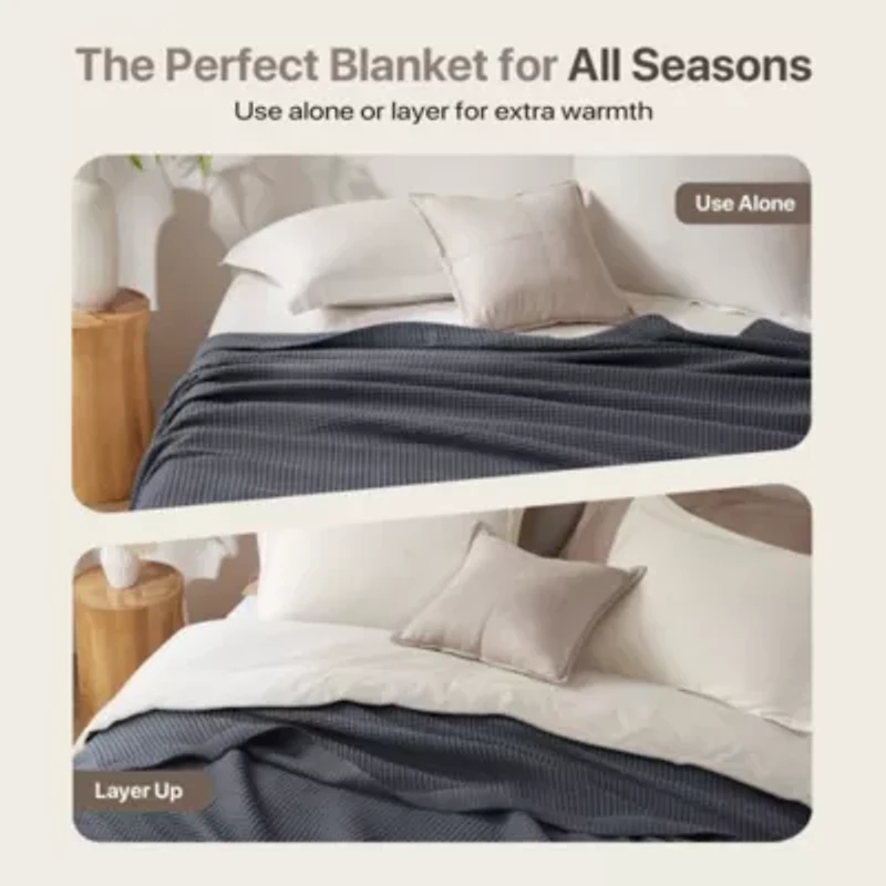 Waffle Weave Cotton Blanket