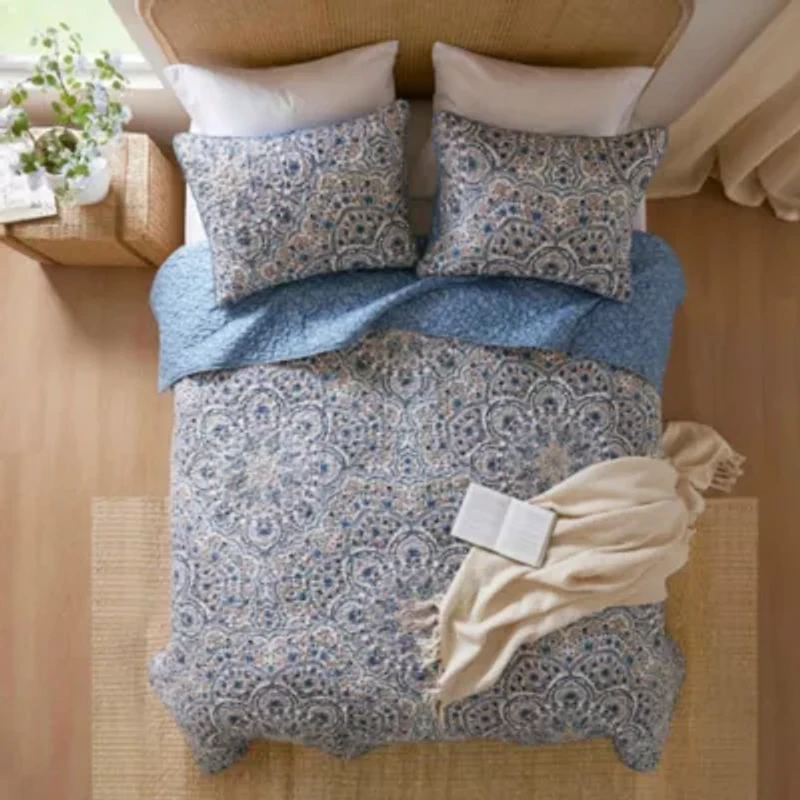 Valerie Boho Floral Reversible Quilt