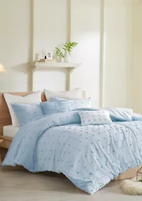 100% Cotton Brooklyn Ultra Soft Jacquard Duvet Cover Set