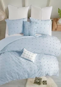 100% Cotton Brooklyn Ultra Soft Jacquard Duvet Cover Set
