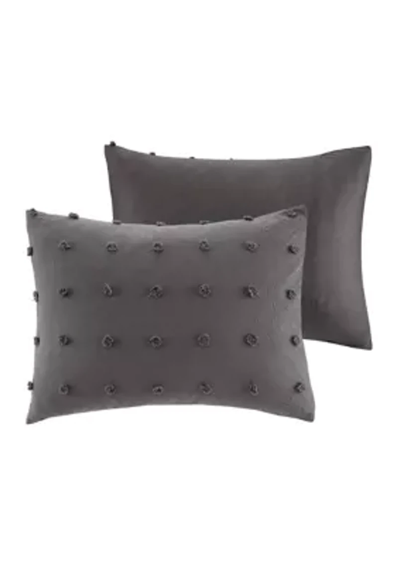 100% Cotton Brooklyn Ultra Soft Jacquard Duvet Cover Set