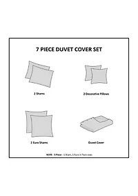 100% Cotton Brooklyn Ultra Soft Jacquard Duvet Cover Set