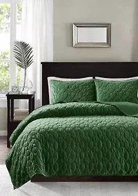 Harper Velvet 3 Piece Quilt Set