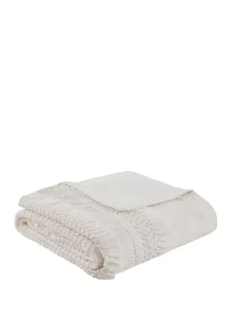 Amaya 3 Piece Cotton Seersucker Duvet Cover Set