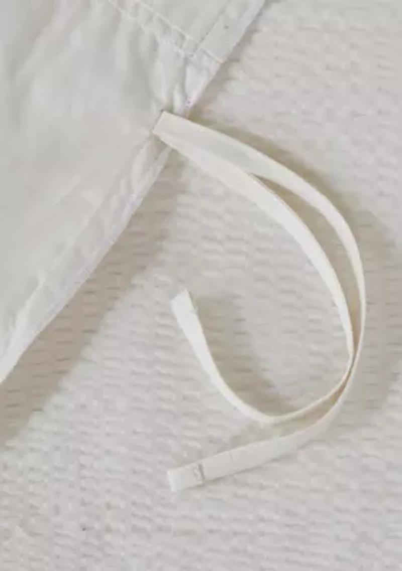 Amaya 3 Piece Cotton Seersucker Duvet Cover Set