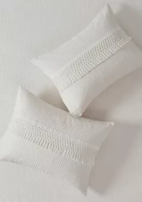 Amaya 3 Piece Cotton Seersucker Duvet Cover Set