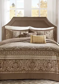 Bellagio 5 Piece Reversible Jacquard Bedspread Set