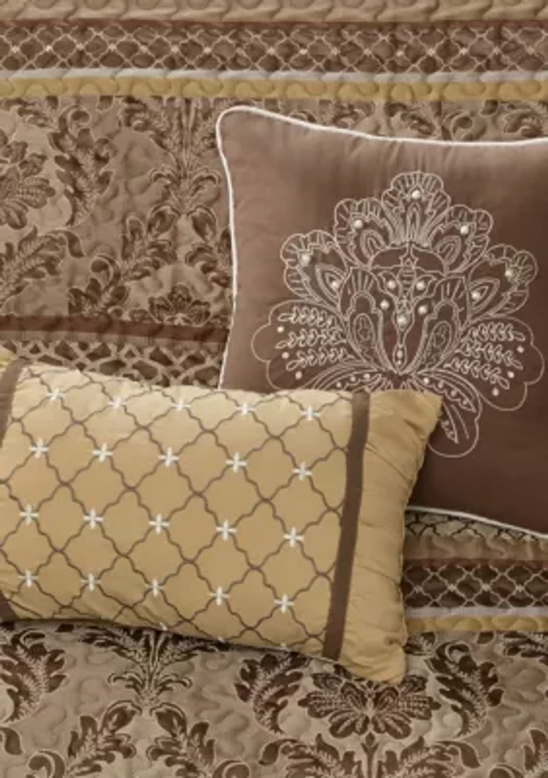 Bellagio 5 Piece Reversible Jacquard Bedspread Set