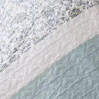 Dawn 6 Piece Cotton Percale Comforter Set with Throw Pillows