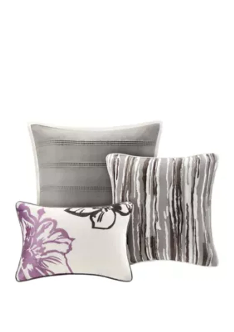 Serena 6 Piece Printed Duvet Cover Set